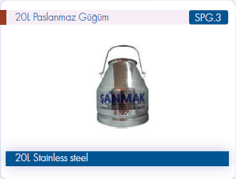 Şanmak 20L Paslanmaz Güğüm