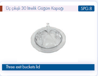 Şanmak 3 Çıkışlı 30L Güğüm Kapağı