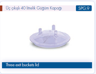 Şanmak 3 Çıkışlı 40L Güğüm Kapağı