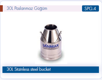 Şanmak 30L Paslanmaz Güğüm