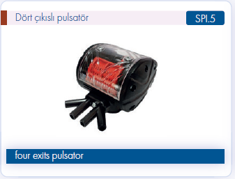 Şanmak Dört Çıkışlı Pulsatör Şeffaf Kapaklı