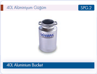 Şanmak 40L Alüminyum Güğüm