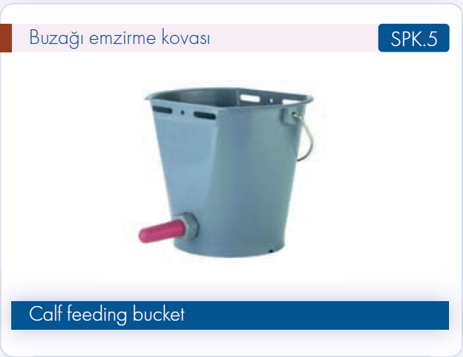 Şanmak Emzirme Buzağı Kovası