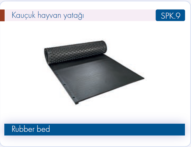 Şanmak Kauçuk Hayvan Yatağı