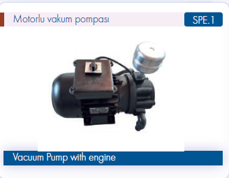 Şanmak Motorlu Vakum Pompası