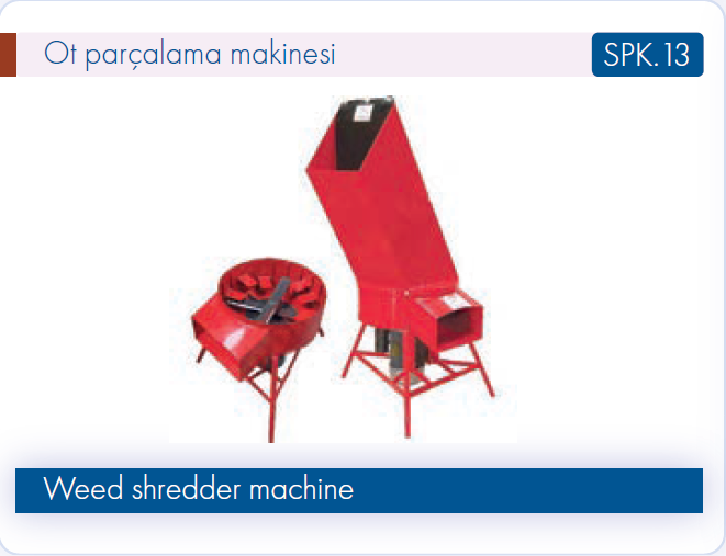 Şanmak Ot Parçalama Makinesi