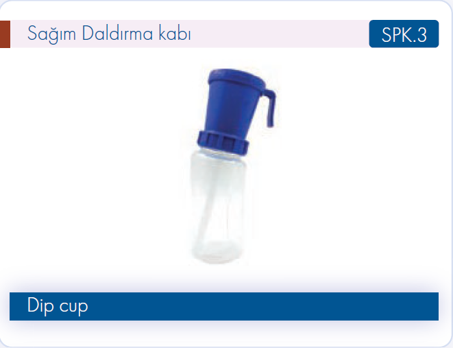 Şanmak Sağım Daldırma Kabı