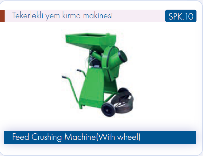 Şanmak Tekerlekli Yem Kırma Makinesi